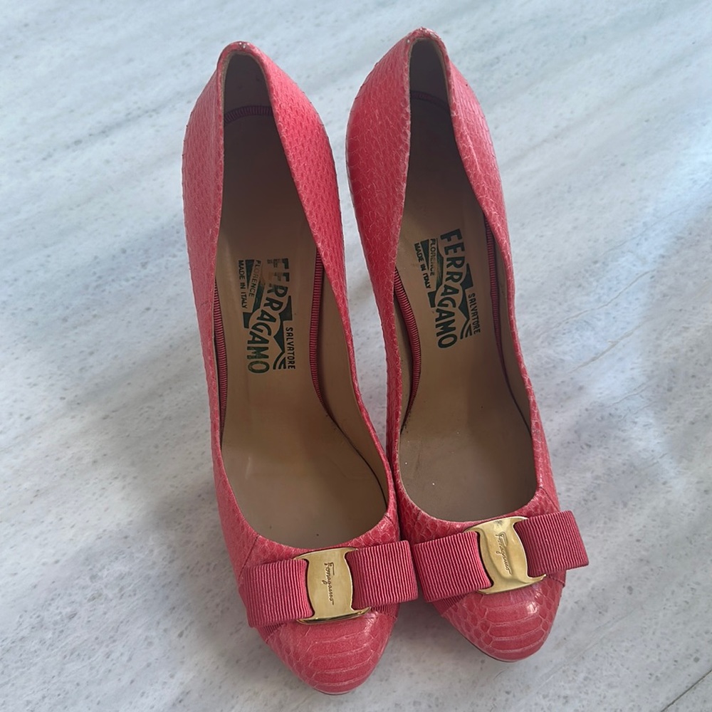 Ferragamo Snakeskin Heels